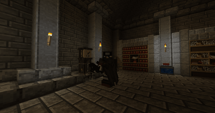 The Dye Machine works even with some of the more unusual types of mod-added weapons, such as this now-black Cinderfall Sword from Lycanite's Mobs.