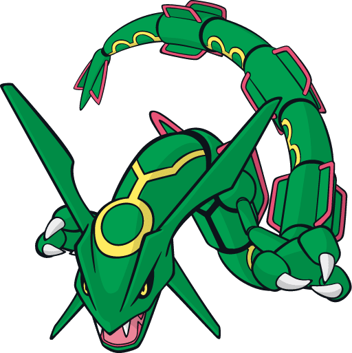 Rayquaza: formed from the minerals in the ozone layer and mediator between Kyogre and Groudon.