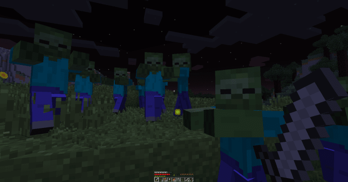 It is possible to defeat a zombie horde with only melee weapons, but players will need to keep a good eye on their surroundings or else risk being attacked from behind.