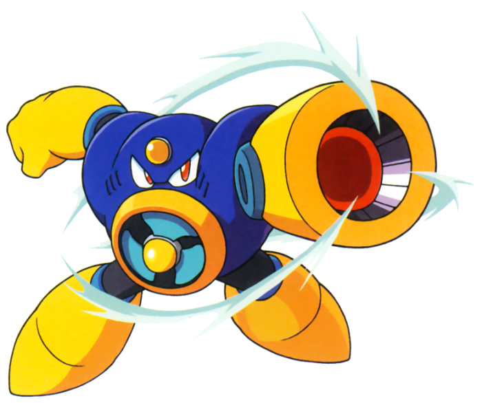 Air Man looks like a giant electric fan. He uses his giant metallic fan blades to generate tornadoes.