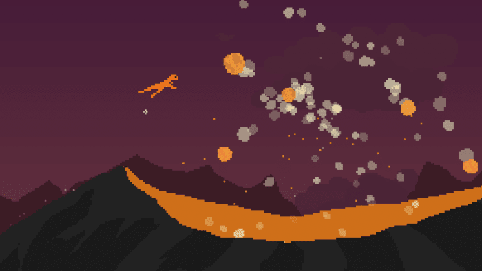 Cavernous volcanoes are just some of the dangerous obstacles these dinosaurs will face.