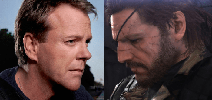 Kiefer Sutherland (left) having the Metal Gear plot explained to him. Snake/The Boss (right) being informed that David Hayter is yesterdays news.