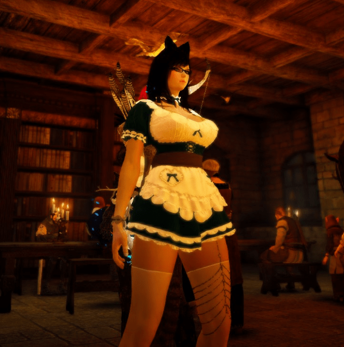 The Venecil dress set (AKA maid's outfit). Extremely useful for processing a large amount of material.