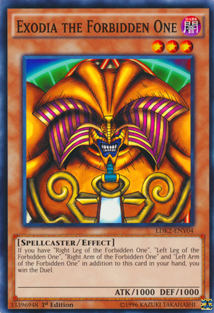 It would be an interesting experiment to see which Yugioh monster is more recognizable: Exodia or Blue-Eyes White Dragon?