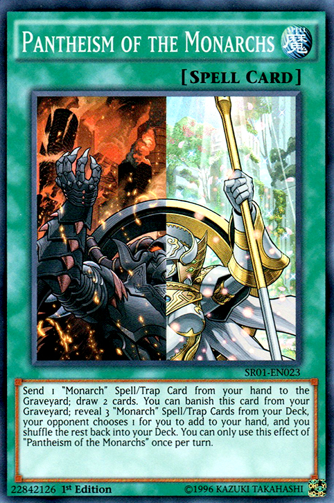 Even though one embraces light while the other embraces darkness, the Monarchs work really well together. The writer thinks there's a lesson to be learned here... but he forgot it as his lifepoints hit zero.