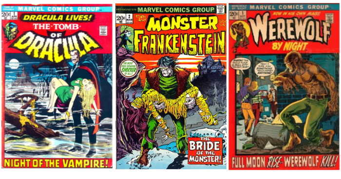 Dracula, Frankenstein, and the Werewolf later proved to be a good loophole to get more monsters to comics