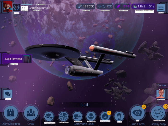 This is what the main screen looks like after unlocking everything. I have added captions as necessary to show what is what.