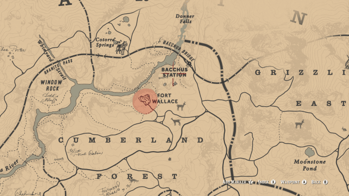 There's only like two forts that the map could be referring to, and yep this was the second place I looked . . .