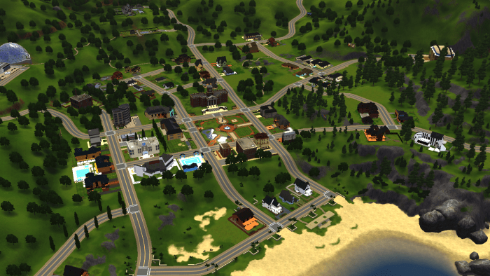 The Sims 3 has an open world, free for your Sims to explore without encountering loading screens from lot to lot.