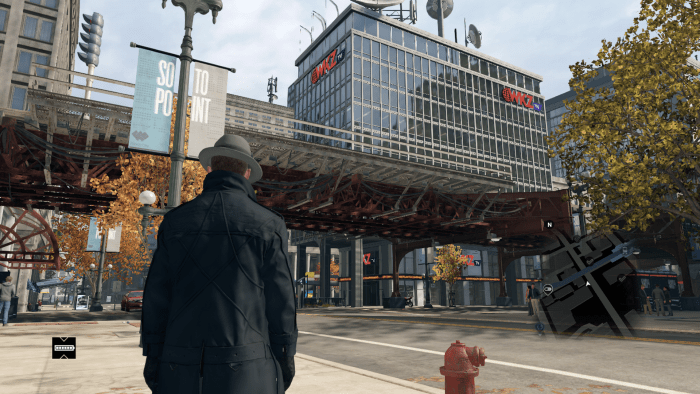 The in-game area (screenshot taken from other side of the L tracks) is decently accurate, being right across the street from where the Chicago Theater would be. Though the area in game looks less detailed and a lot smaller.