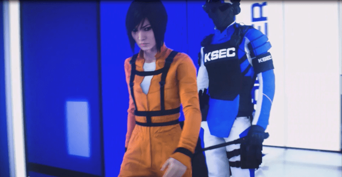 The game begins with Faith in prison, having served almost two years after the events of the Mirror's Edge Exordium comic.
