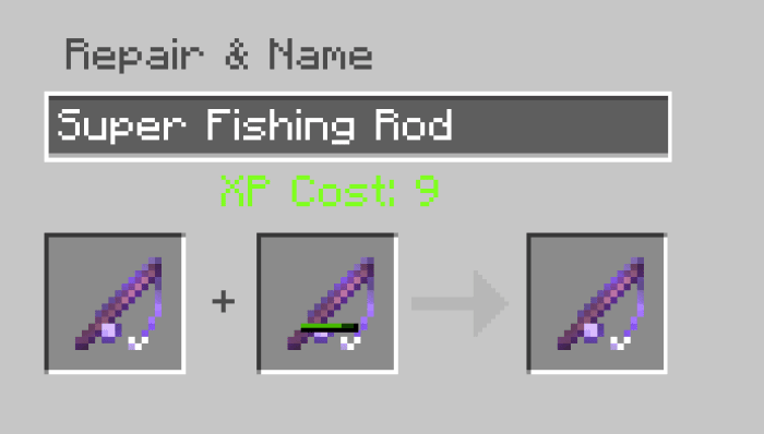 Combining two enchanted rods in an anvil will combine the enchantments, giving you a 'super' fishing rod!