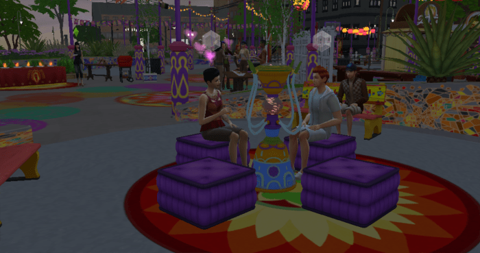 Festivals are a great place for meeting people, going on dates or just exposing your Sim to fun new activities.
