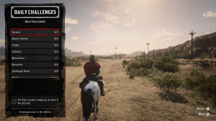 The Daily Challenges interface after the "Naturalist" update. This setup makes it a lot easier to navigate.