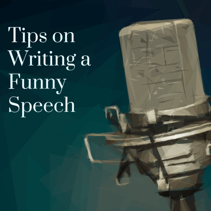 Here are some helpful tips for putting together a humorous (and effective) speech in most any setting.