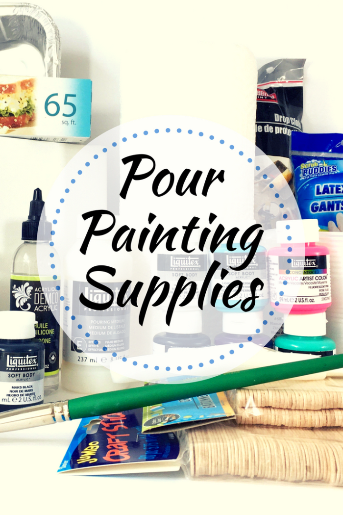 Learn about all the supplies you'll need to get started in the dizzyingly fun field of pour painting.