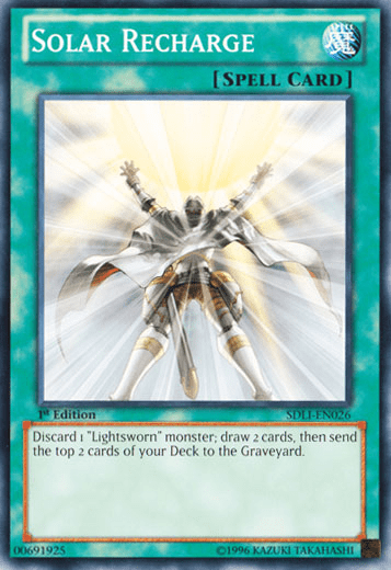 You know what's happening in this card? Judgment Dragon is draining 1000 lifepoints to purge the field, and this guy's loving his front row seat. Look! You know it; I know it: The Lightsworns are craaazzzyyy.