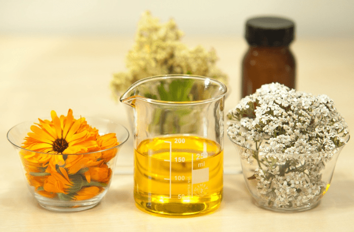 Via topical application or soaking in a bath yarrow oils is effective as a treatment for sore muscles.