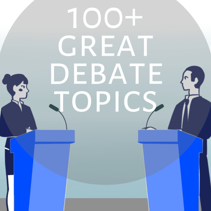Excellent, compelling, and controversial subjects to debate for middle, high school and college students