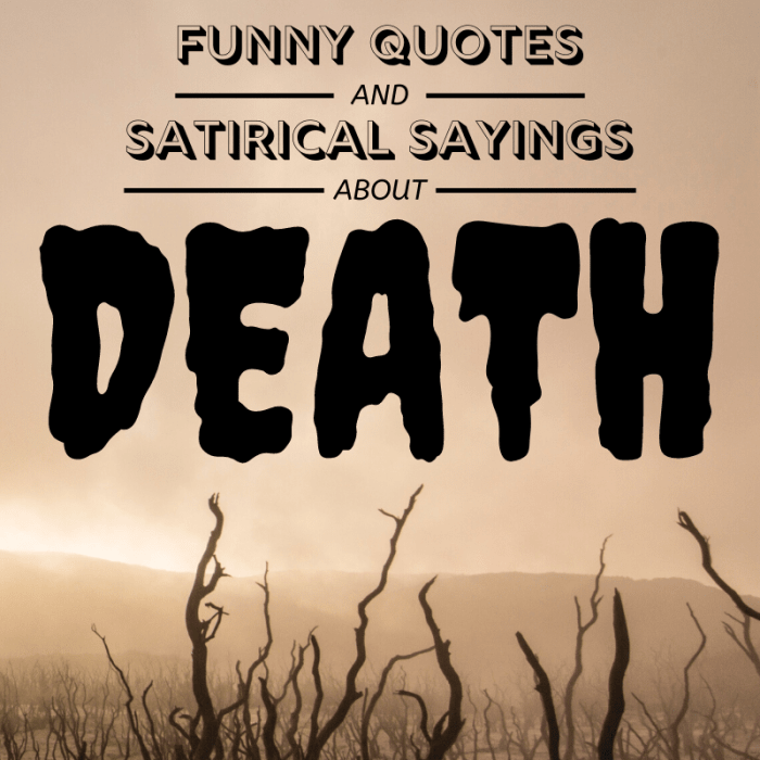 Despite not being the most popular topic of conversation, the concept of death has inspired quite a few clever and insightful sayings over the years.