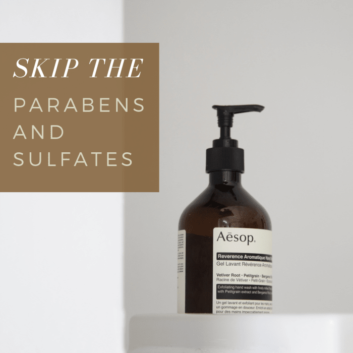 Parabene und Sulfate schädigen das Haar und verwüsten den Körper.