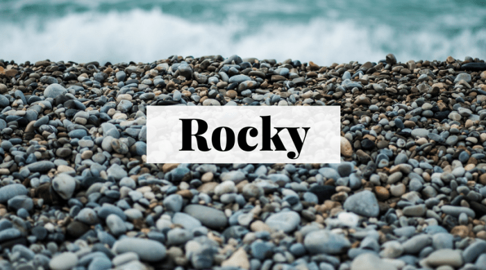 Inspired by the qualities of stones found outside? Rocky might be the perfect name for your new baby.