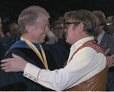 Black sheep Billy Carter and his presidential brother, Jimmy, in February, 1979.