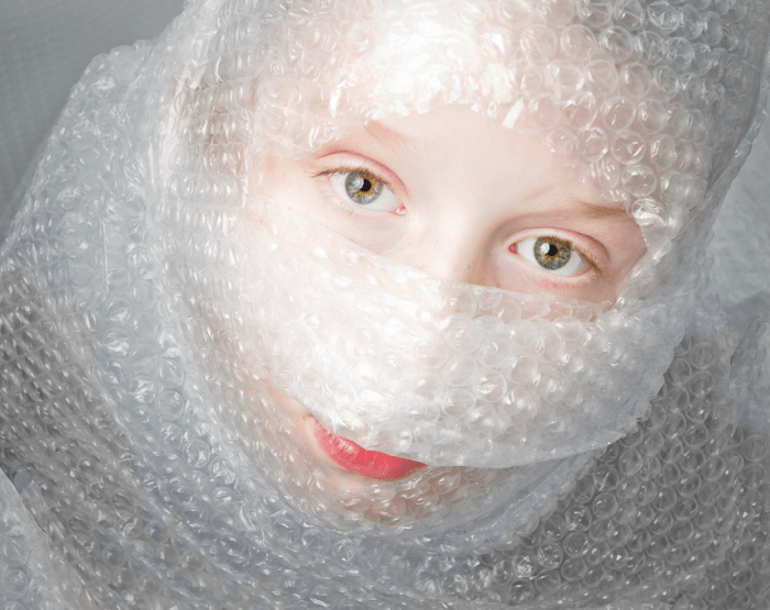 When parents protect their kids with bubble wrap, they cause them to be fearful of life. Making mistakes and learning from them is how kids get stronger