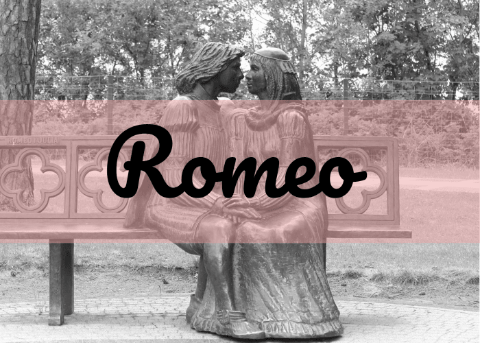 This romantic name rose in popularity in the United States after the movie "Romeo + Juliet" came out.