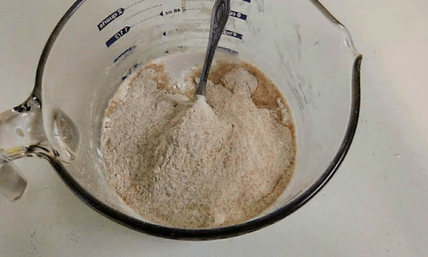 We used home-ground, whole wheat flour for half the amount of total flour. This makes the crusts heavier, but tastier and more healthy.
