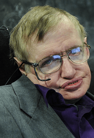 A photograph of the late Stephen Hawking