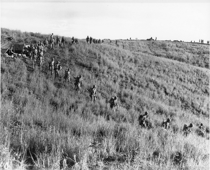 Bloody ridge where some of the most intense fighting took place during the battle for Guadalcanal.