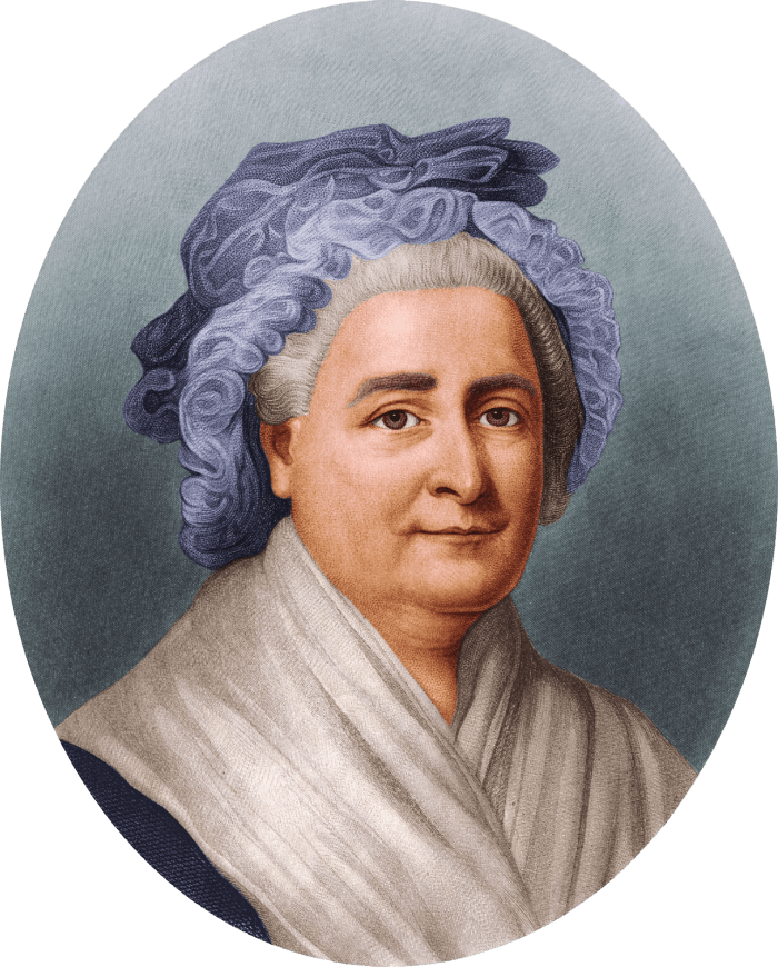 Martha Dandridge Custis, Washington's wife and effectively the first First Lady of the United States (although the title of "First Lady" was not created until later). Widowed at 25, Custis brought great wealth to her second marriage.