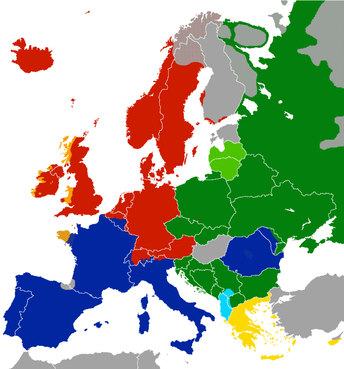 Although in international terms Europe is relatively linguistically poor, it still has a very large number of languages. This map actually underestimates it.