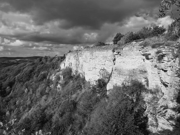 The windswept North York Moors of Wuthering Heights