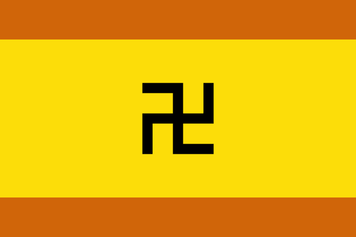 The flag of the Guna community.