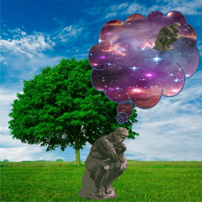 Fig. 6. A defined somethingness before all life. A somethingness that existed before all life began as may be conceived by a present consciousness. We cannot remove our consciousness from such conceptions.