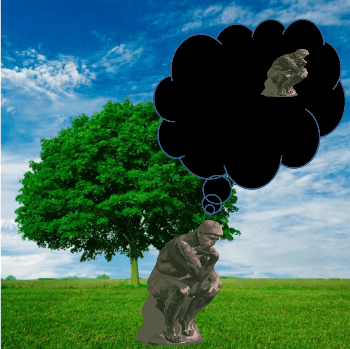 Fig. 2. A contextual nothingness of a before-life. The nothingness of a before-life as may be conceived by a present consciousness. We can't remove our consciousness from such conceptions.