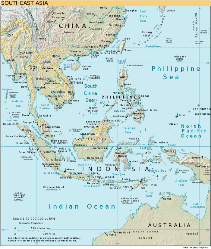 Map of Southeast Asia
