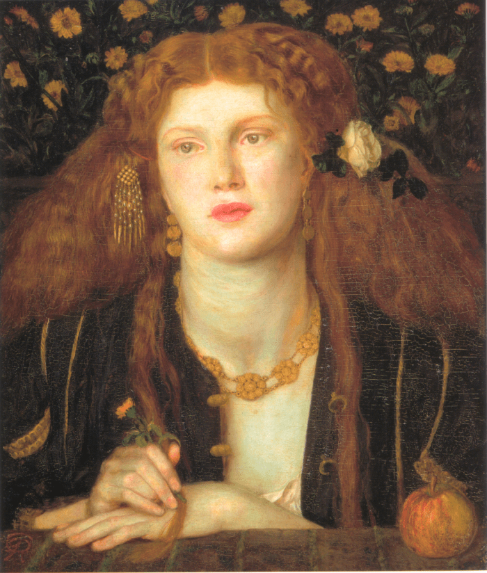Bocca Baciata (1859) by Dante Gabriel Rossetti. (Model: Fanny Cornforth)