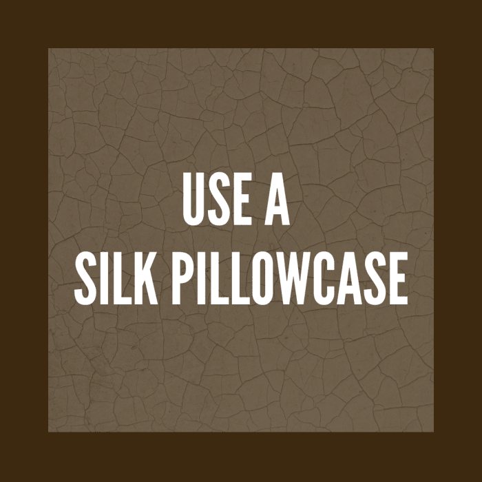 A silk pillowcase not only feels luxurious, but it can also help with acne.