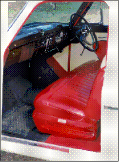 The interior and dash of the Customline was much the same as the Mainline, except the Mainline’s seat back could be tilted forward for access to the spare tyre, jack and tools. Leather seating was standard with matching vinyl on the door trim.