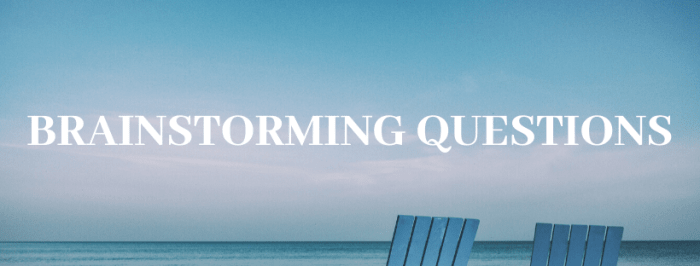 Use these questions to get the gears turning in your head so you can take notes about what you'd like to include in your speech.