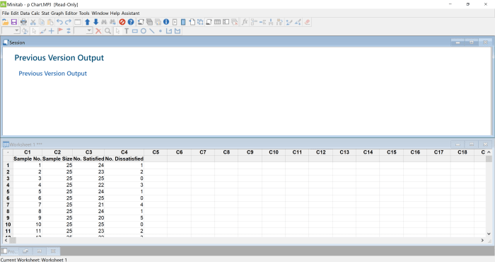 Pasting Data to Minitab: Note that there are other ways to transfer data into Minitab. Another simple way to get data into Minitab is by opening an Excel or text file within Minitab by choosing “file” then choose “open” to select a file.