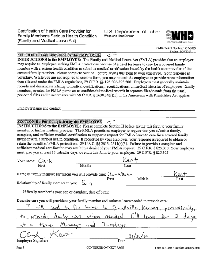 FMLA For Doctors And Health Professionals Medical Certifications