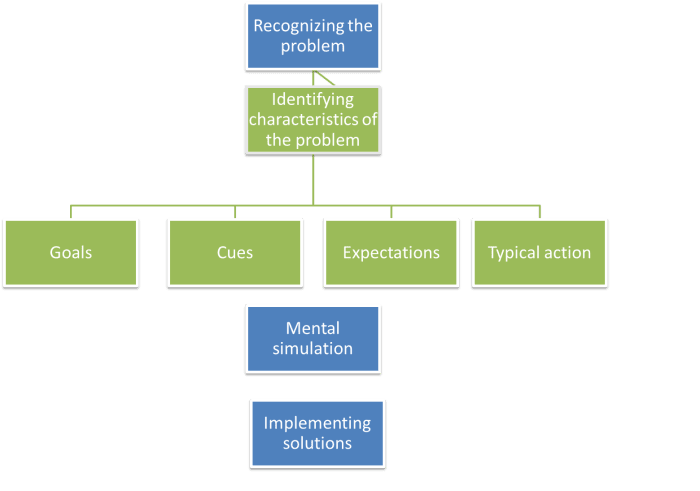 Modello decisionale innescato dal riconoscimento