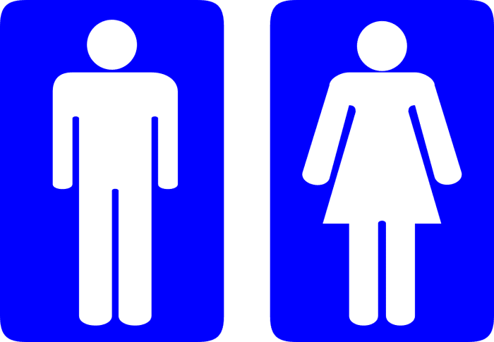 Let your friend decide what kind of man or woman they want to be. (Also, yes, they will probably be switching bathrooms, FYI.)