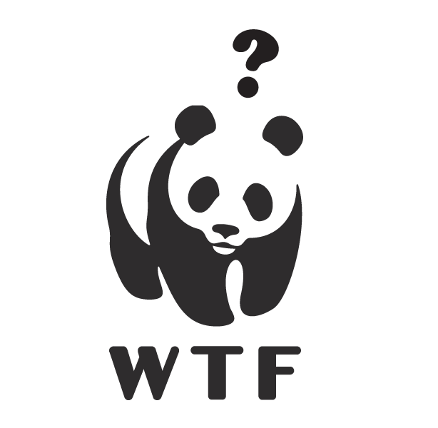 The acronym WTF should not under any circumstances be confused with WWF- the Worldwide fund to nature.