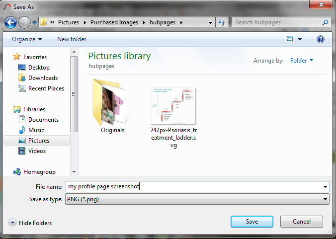 Choose the file type you want by clicking the little black down arrow on the line that says "save as file type"