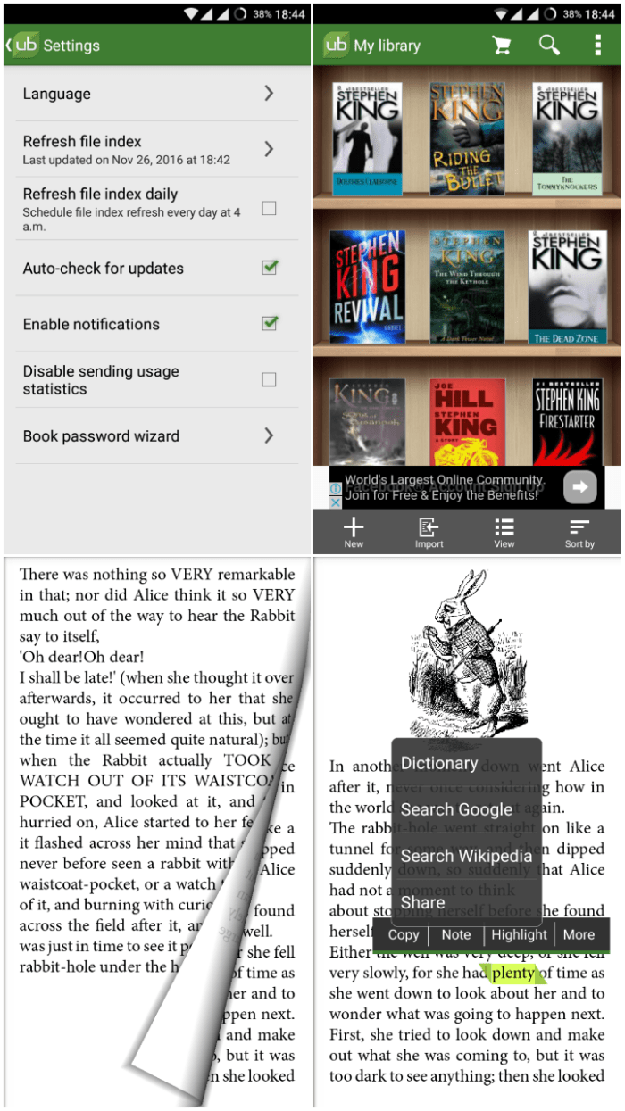 Top 11 Ebook Readers for Android TurboFuture Technology